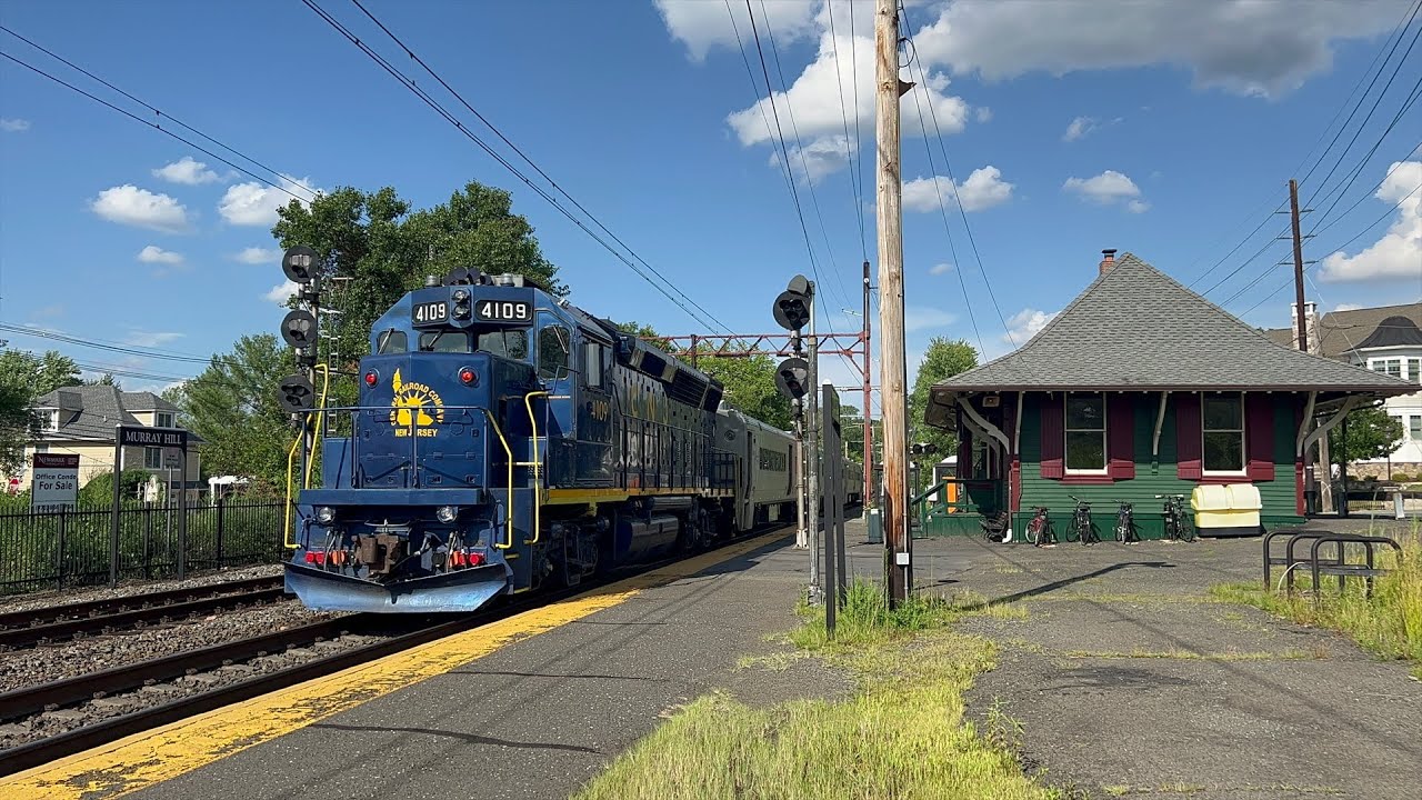 First Runs of NJ Transit GP40PH-2 4109 CNJ Heritage Unit on the Gladstone Branch August 2022