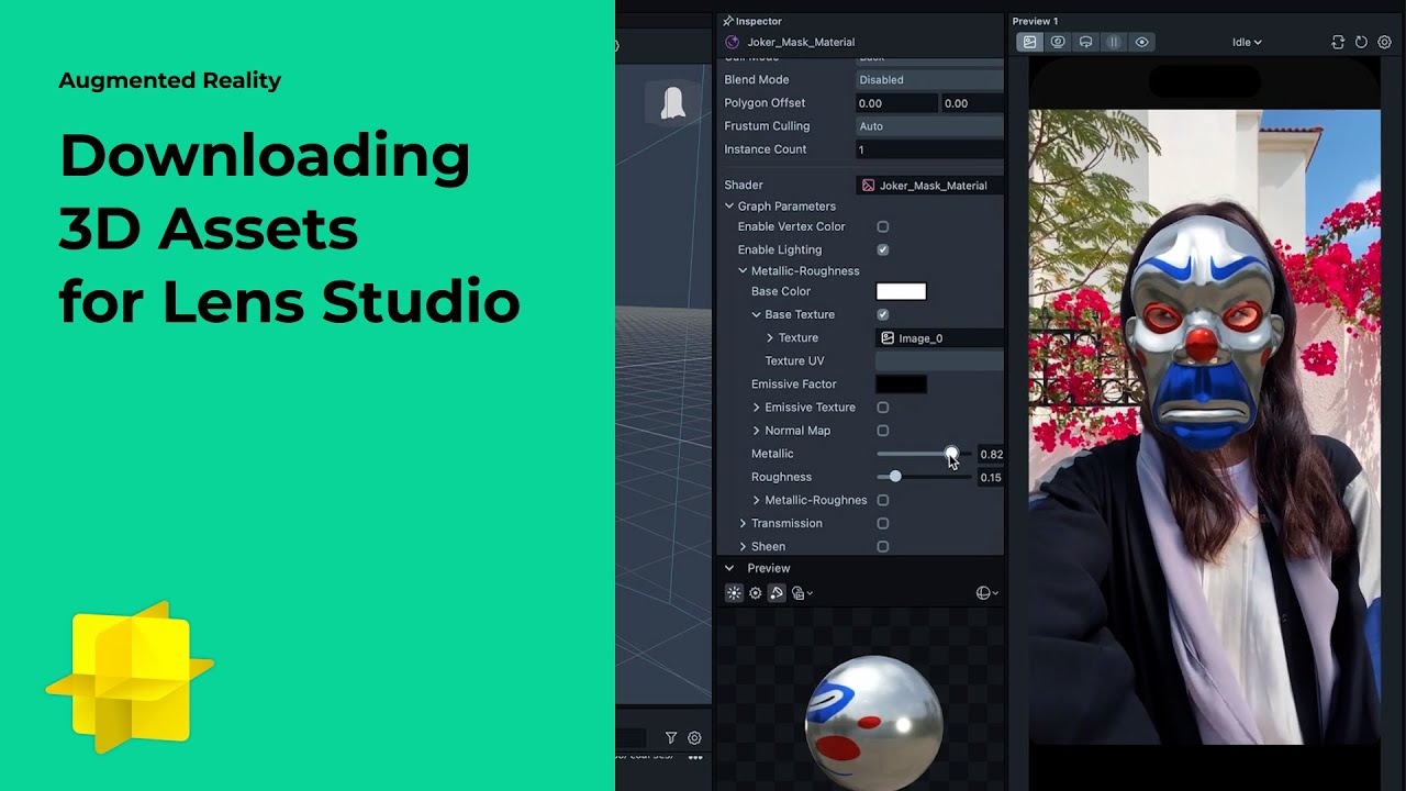 Augmented Reality: Downloading 3D Assets for Lens Studio