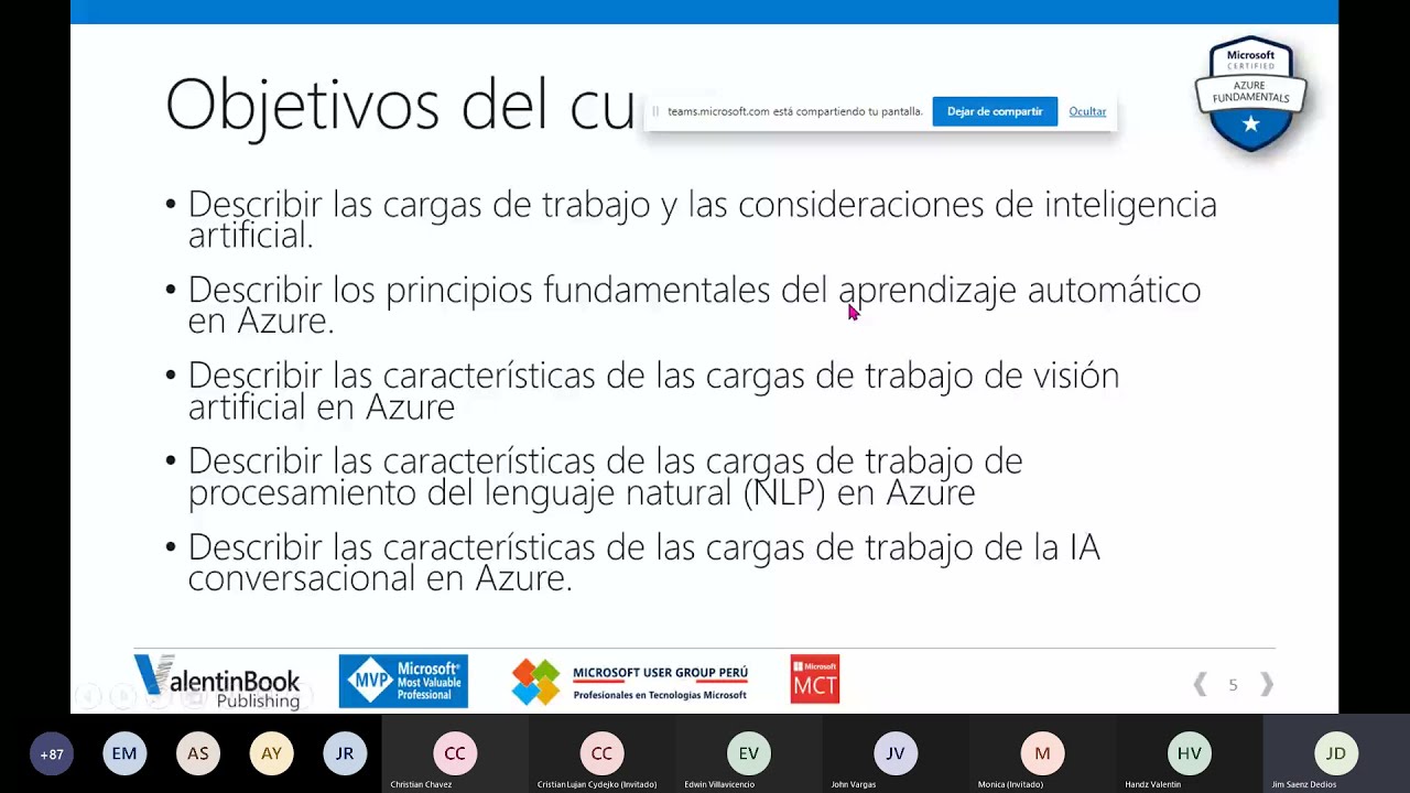 [Sesión 1] Diplomado Microsoft Azure AI Fundamentals