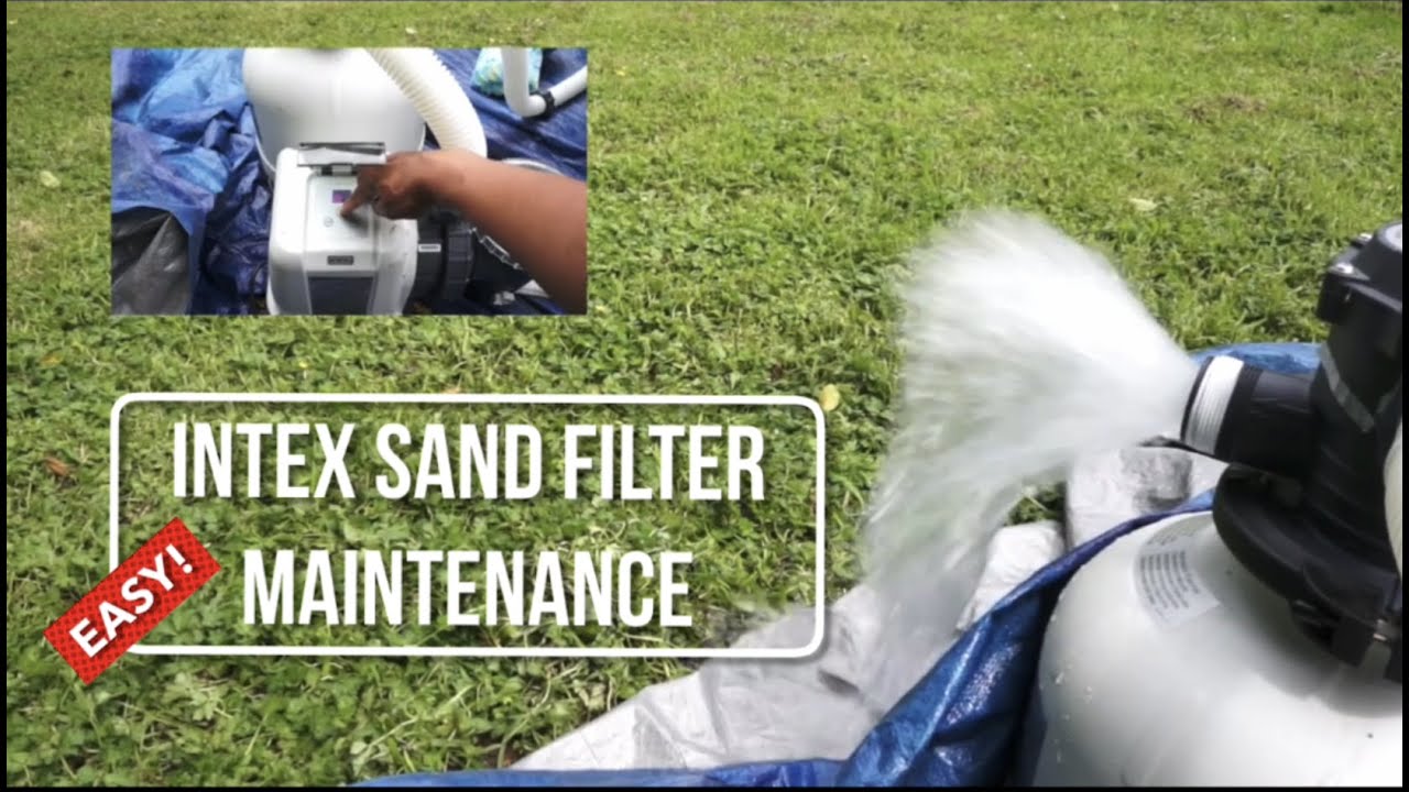 Intex Sand Filter Maintenance Summer Waves Pool
