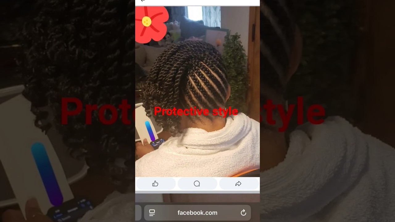 beautiful protective style for black women 
