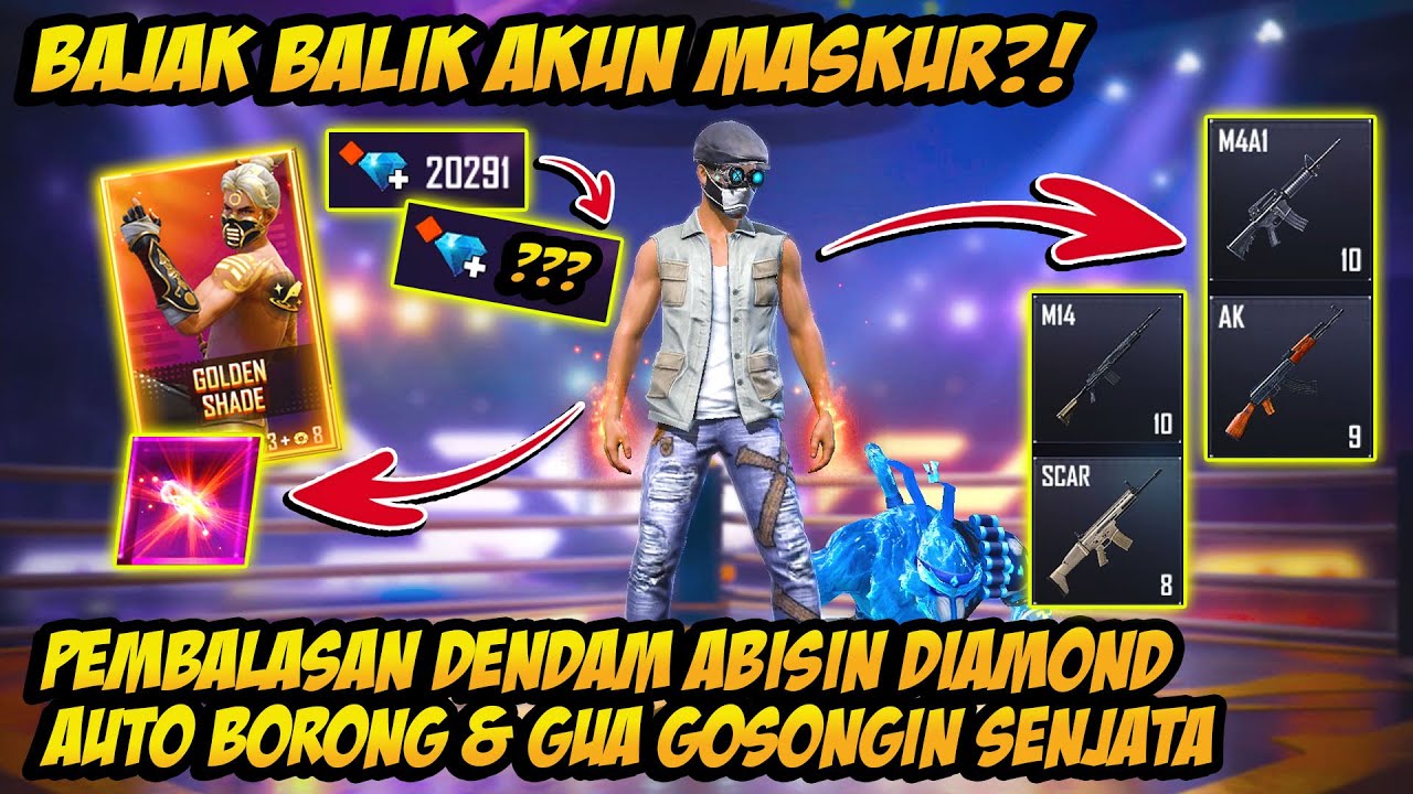 PEMBALASAN BAJAK BALIK AKUN MASKUR?! AUTO GUA GOSONGIN + GANTI NAMA!!