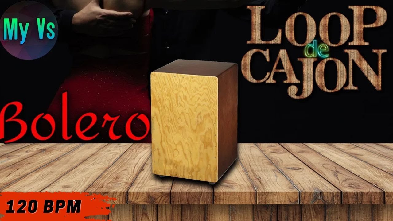 📦 LOOP de CAJON [ BOLERO ] para TOCAR e COMPOR | bpm 120 loop drums