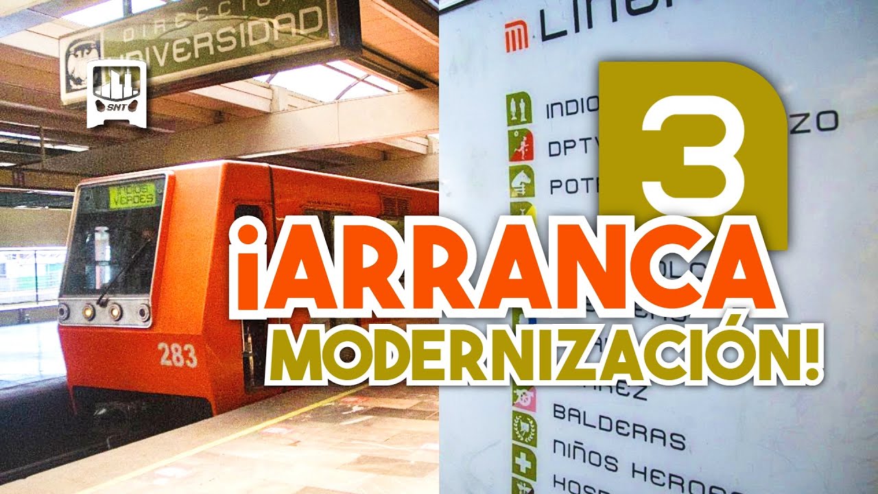 ¡La NUEVA Línea 3 del Metro CDMX! Ya ARRANCAN sus trabajos de MODERNIZACIÓN | Toda la información