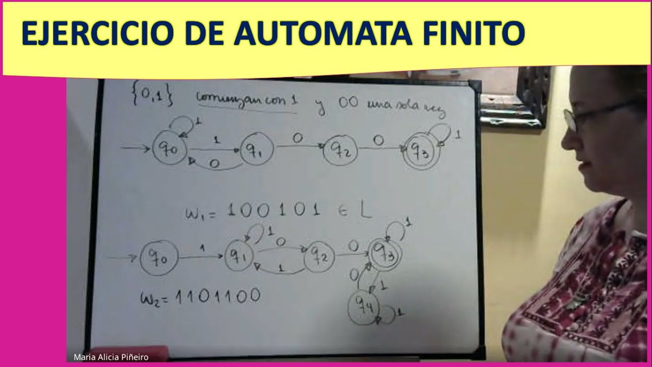 Ejercicio de construir Autómata Finito