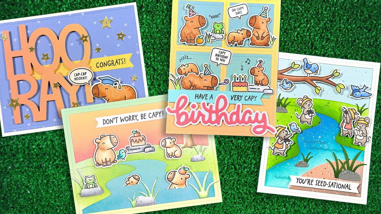 Intro to Capybaras!, Capybaras! Add-On & Riverside Backdrop + 4 cards from start to finish