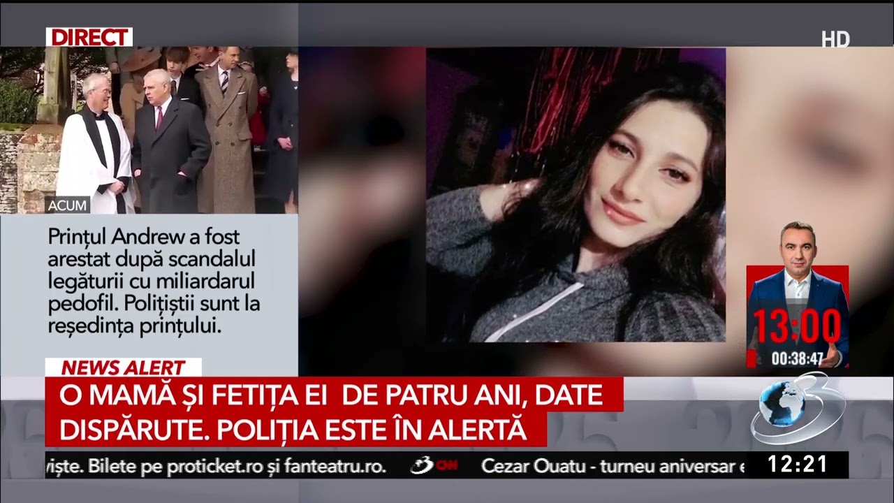 O mamă și fetița ei de 4 ani, date dispărute. Poliția este în alertă