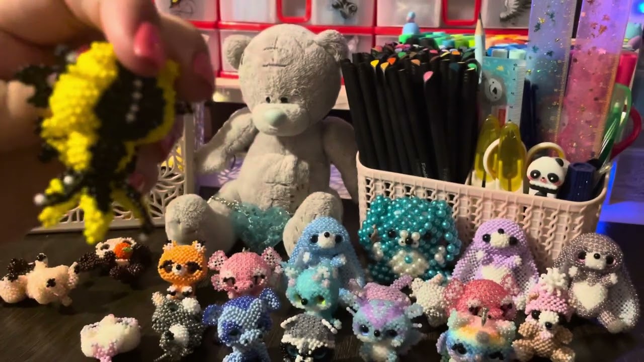 Мои амигуруми из бисера 🦄2-я  часть  🦄 #amigurumi  #бисер Игрушки из бисера. #амигуруми 🦄