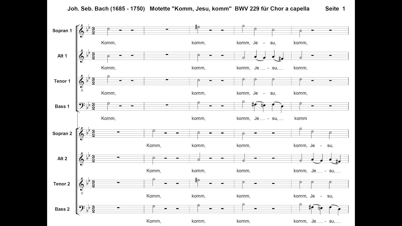 BWV229 Komm, Jesu komm (Bass1)