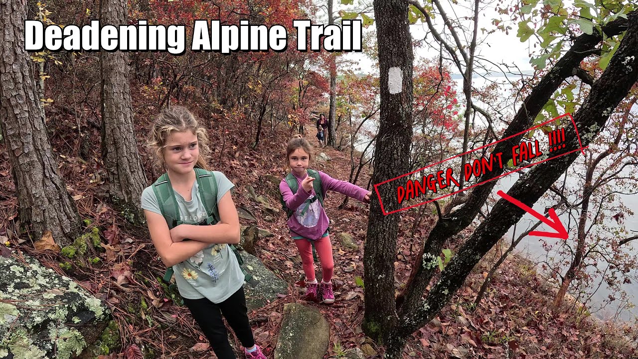 Can a Family with kids Complete The Deadening Alpine Trail?  Narrow Trails and Steep Bluffs!!!!