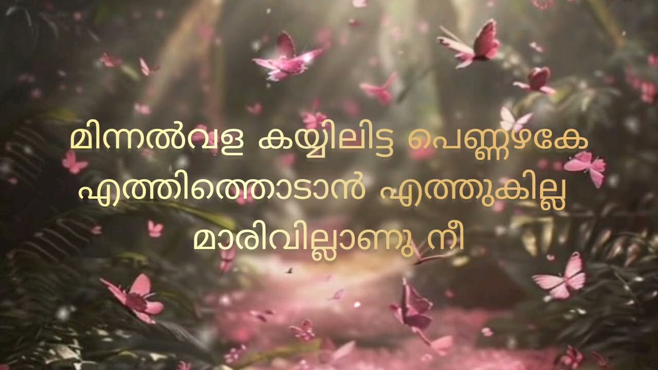 Minnalvala song lyric | malayalam | kannodu kandappol | narivetta | kaithapram |sid sreeram| sithara