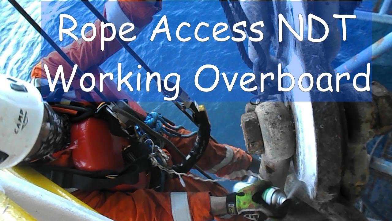 Rope Access NDT Working Overboard