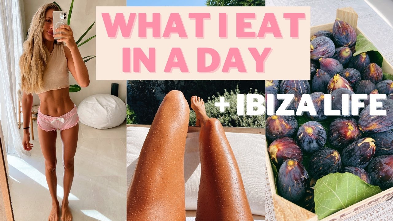 WHAT I EAT IN A DAY 🌱 SIMPLE VEGAN MEALS // IBIZA LIFE // SELF CARE & A KITCHEN TIP!!