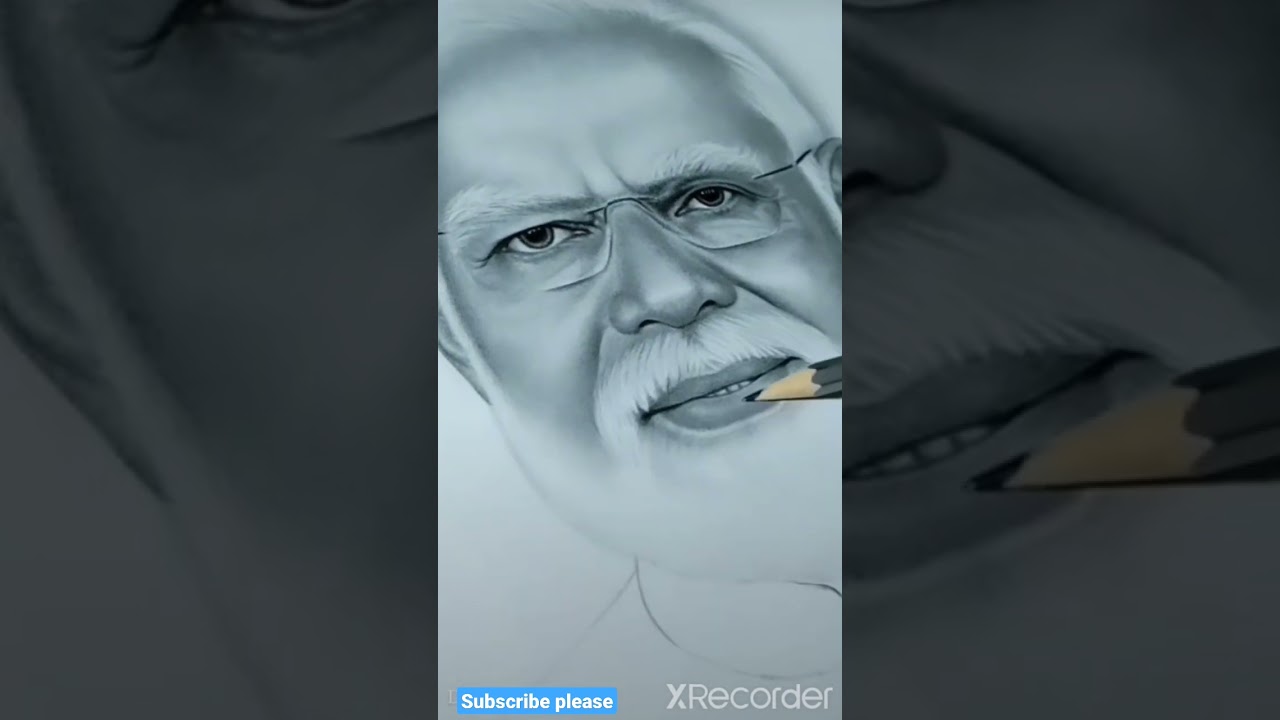 How To Draw Narendra Modi Step By Step#short #art #drawing #crazy artist abc