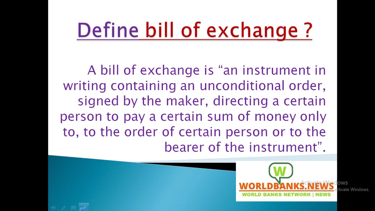 Usance bill of exchange?