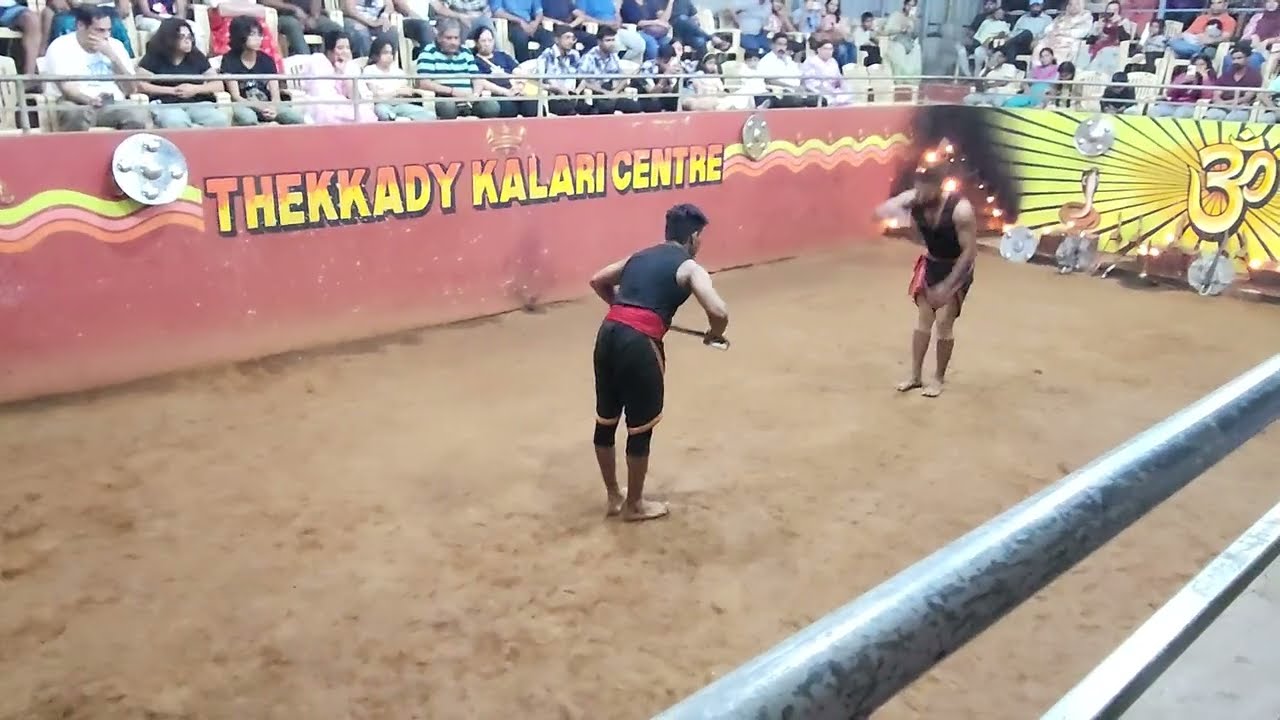 Kalarippayattu show in Thekkady, Kerala (Thekkady Kalari Center)⚔️🤺