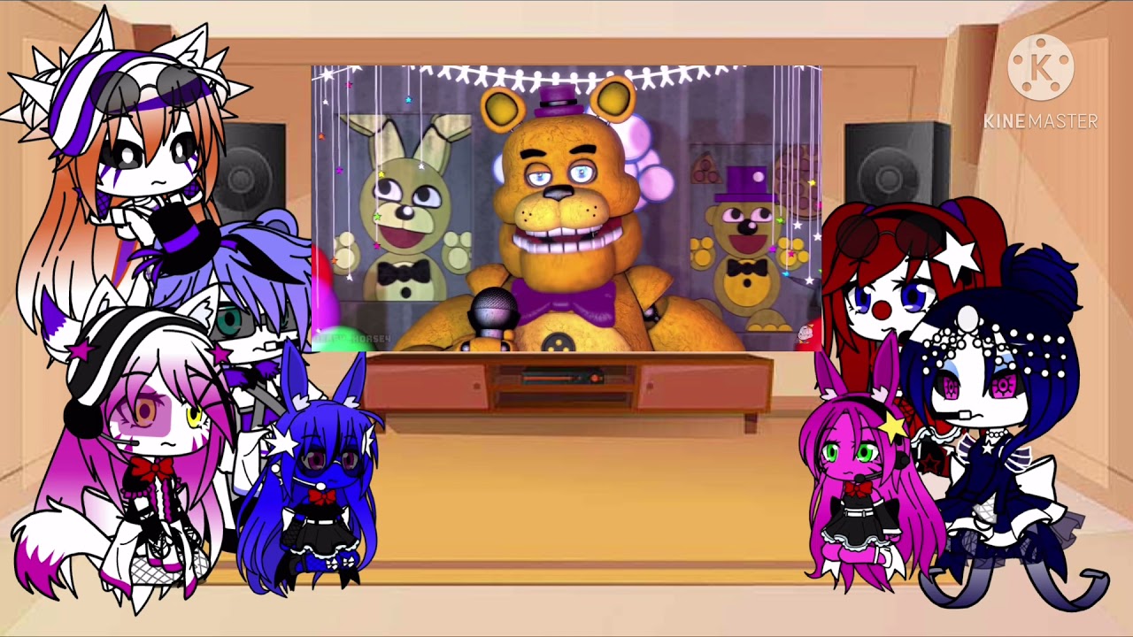 FNAF Sister Location reacts to Counting sheep by SAFIA