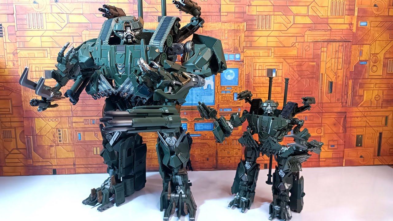 REVIEW TRANSFORMERS BRAWL - BLACK MAMBA LS10 - OVERSIZE SS12 en español