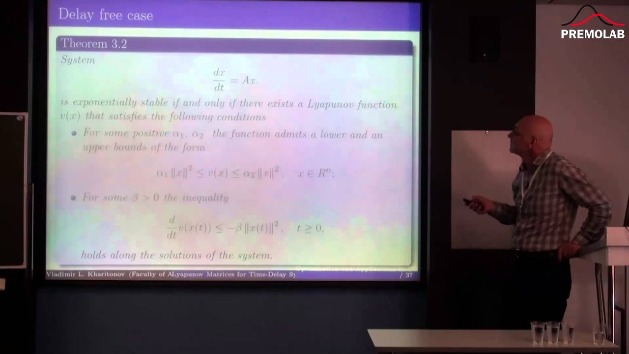 Vladimir Kharitonov. Lyapunov Matrices for Time-Delay Systems. 13.05.2015