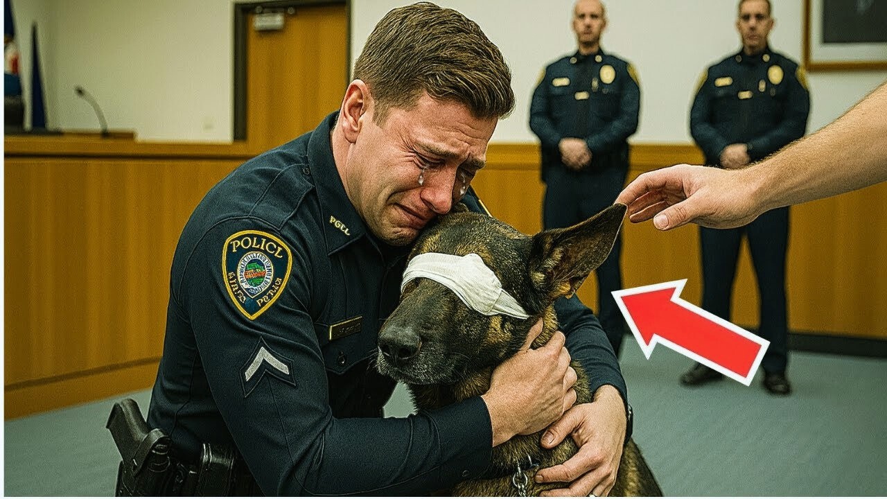 Un perro ciego estaba a punto de ser sacrificado, hasta que su oficial expuso un secreto que sacudió