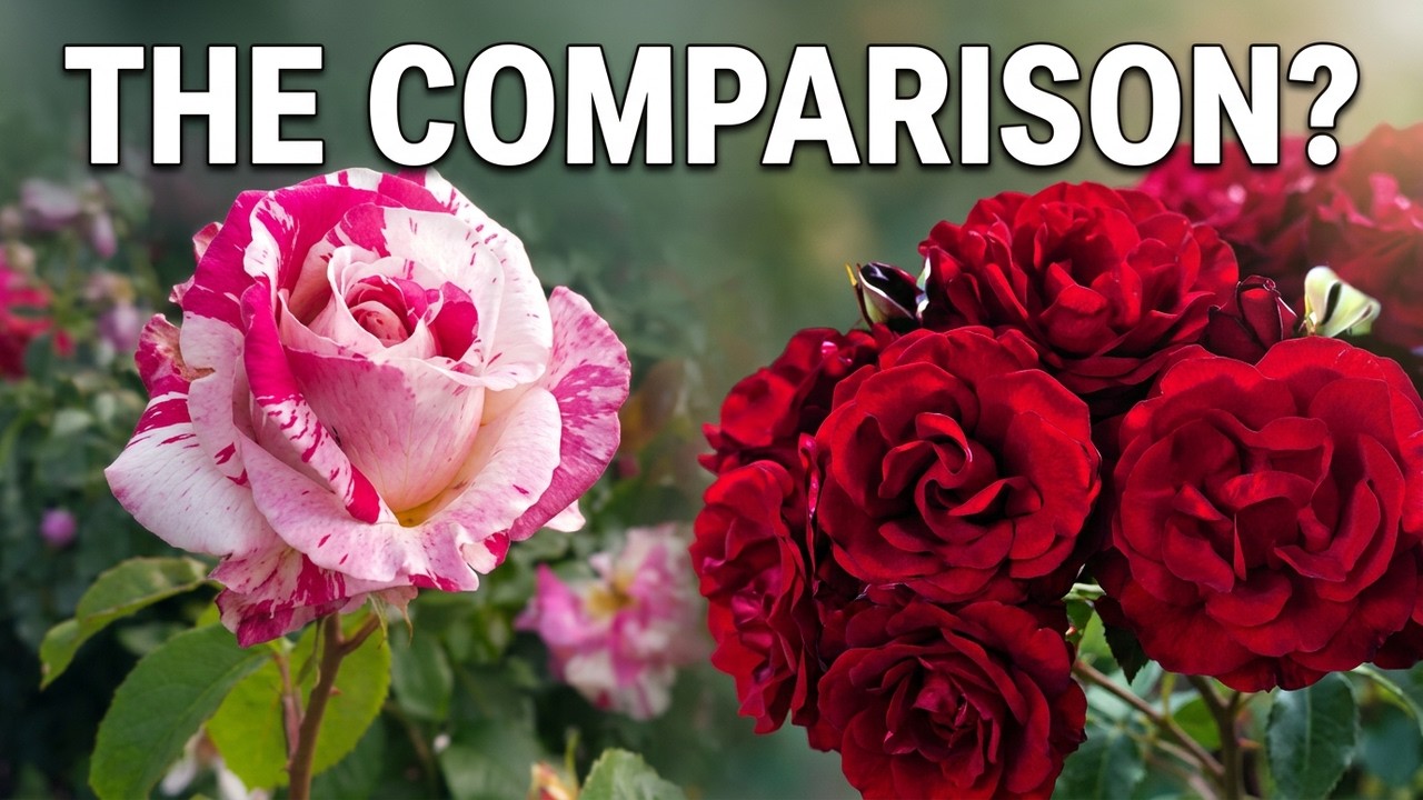 More Hybrid Tea Roses vs  Floribunda Roses