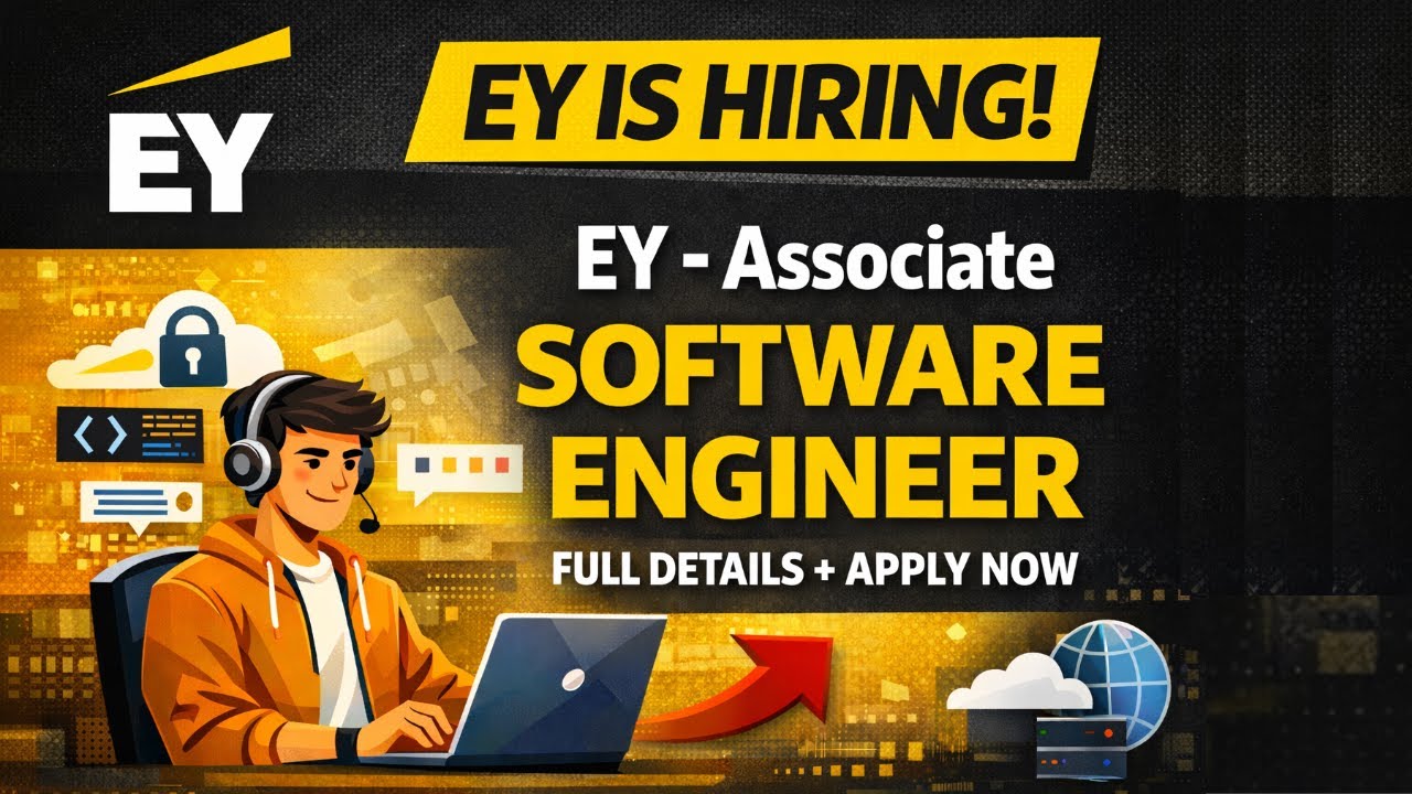 EY DET Associate Software Engineer Hiring 2026 | Kolkata Fresher Jobs | Skills & Apply Link