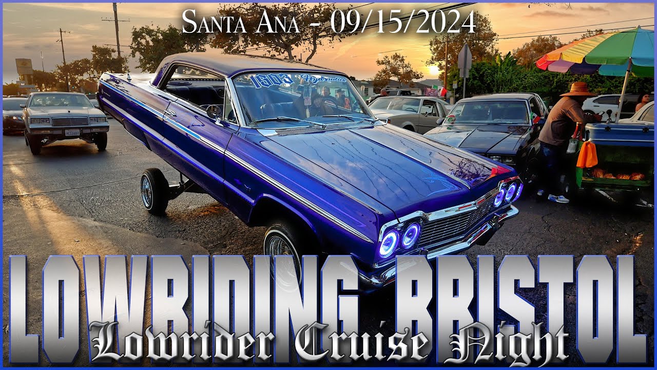 Cruising Bristol Street Lowrider Cruise Night 09/15/2024 Alaniz Beatz