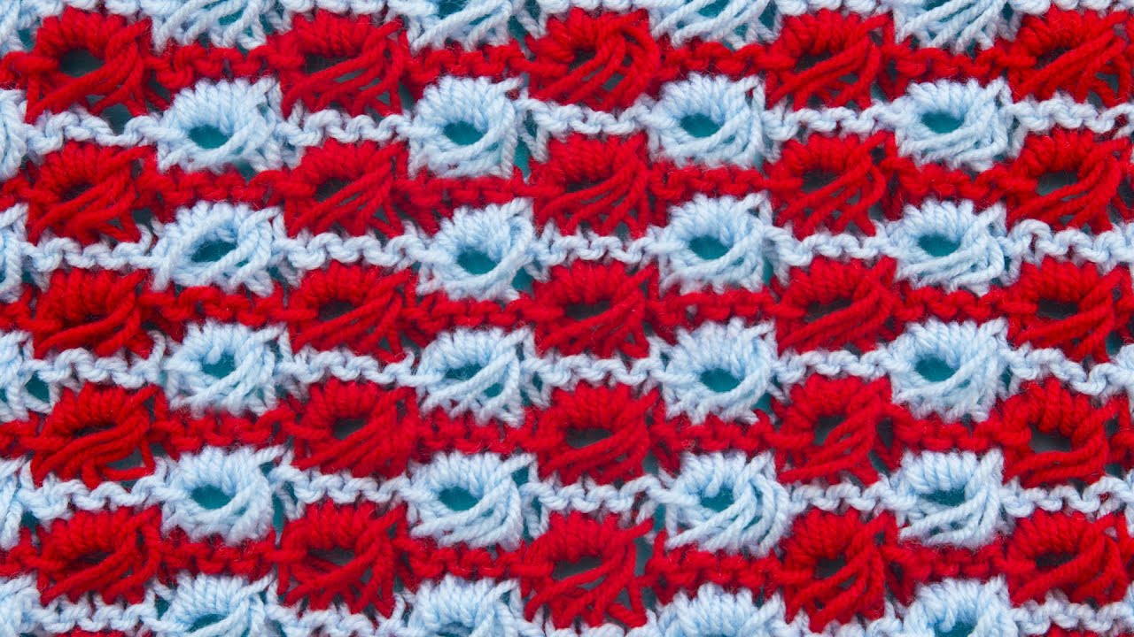 Mosaico Peruviano lavorato a maglia