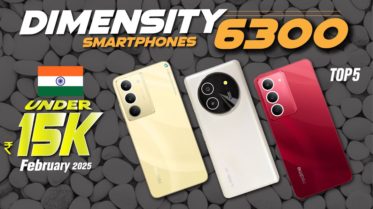 Under ₹15000 Rupees Dimensity 6300 phone in india 2025 | TOP 5