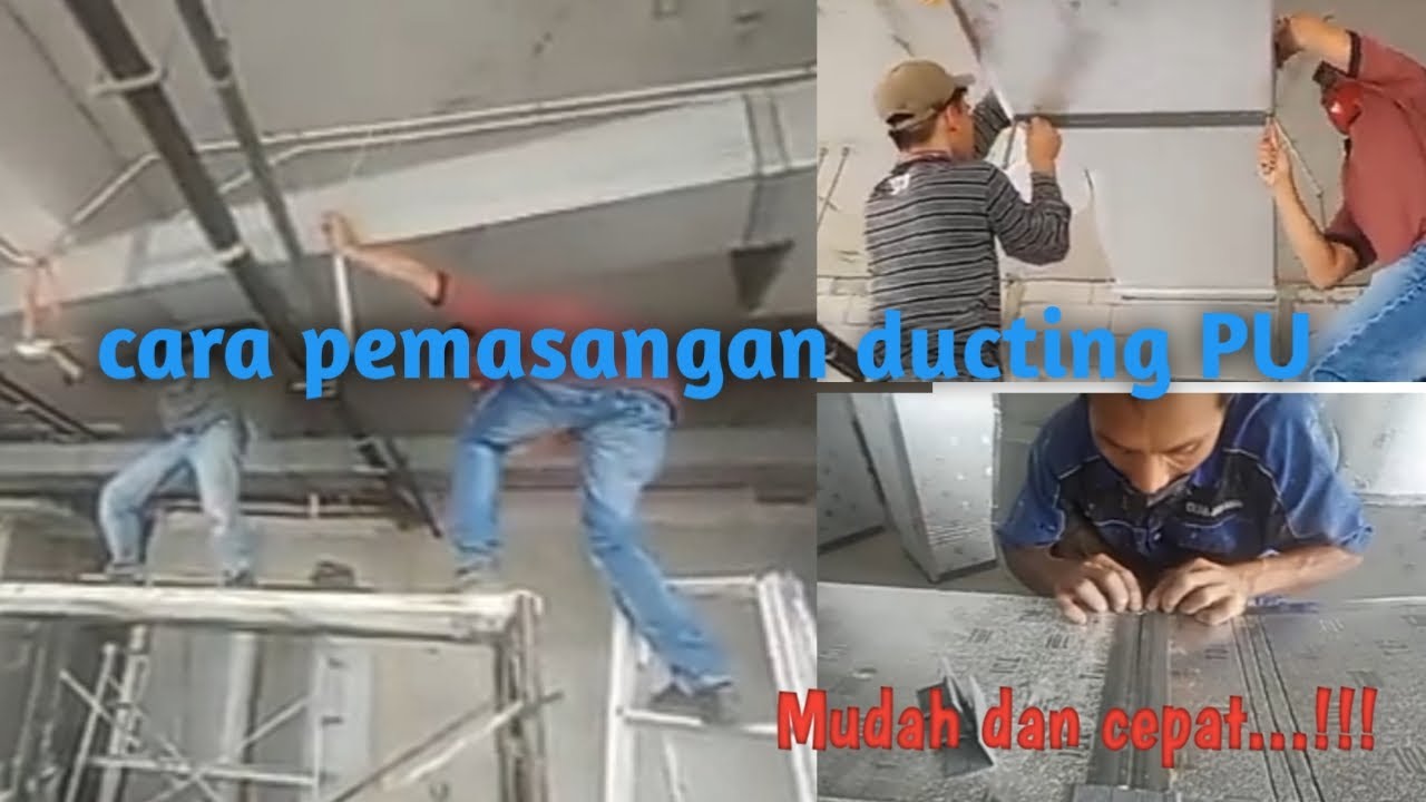 cara penyambungan dan pemasangan ducting PU || mudah dan cepat