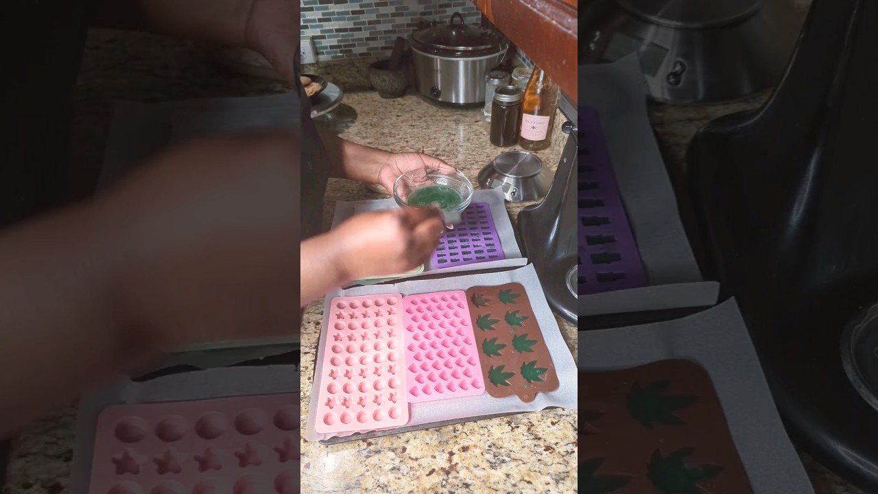My homemade coconut oil gummies recipe #shorts #gummies #infused #recipes #candyrecipe