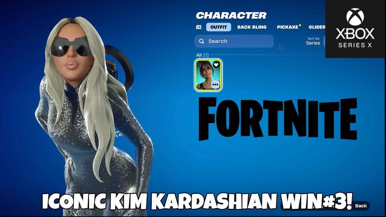 FORTNITE ICONIC KIM KARDASHIAN WIN#3! XBOX CHAPTER 7 SEASON 1