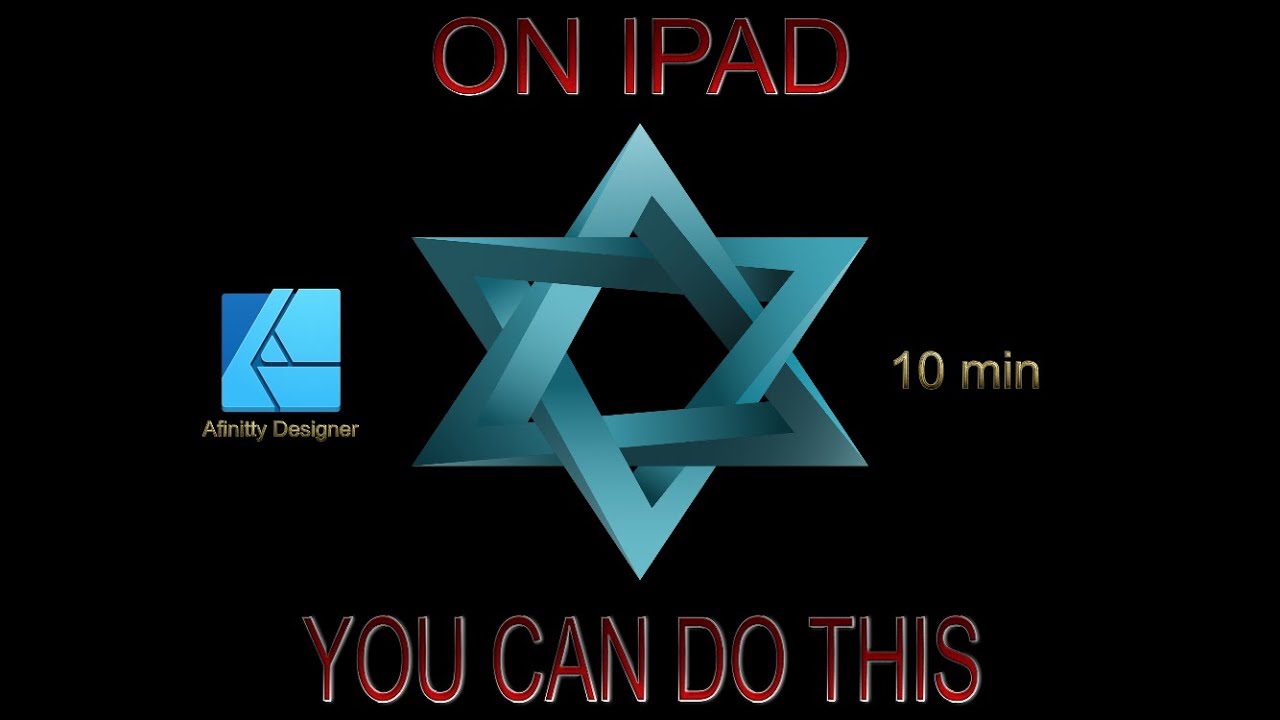 DRAWING 3D HEXAGONAL TRIANGLE - AFFINITY DESIGNER ON IPAD