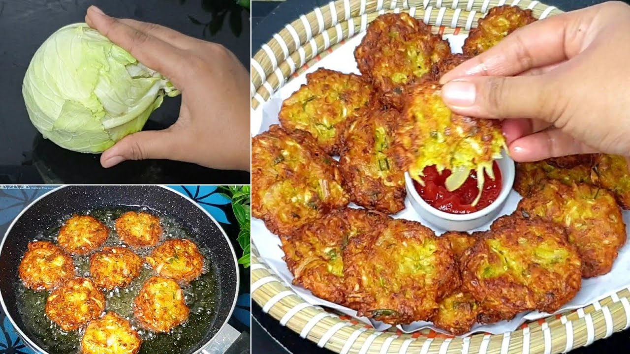 ১০ মিনিটে মুখে স্বাদ লেগে থাকার মত মুচমুচে বাধাকপির পাকোড়া। Badhakopir pakura | evening snacks. 