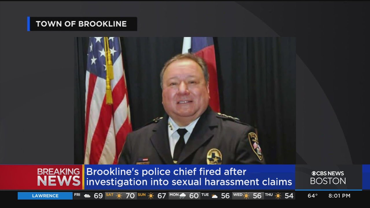 Brookline Police Chief fired after sexual harassment claim