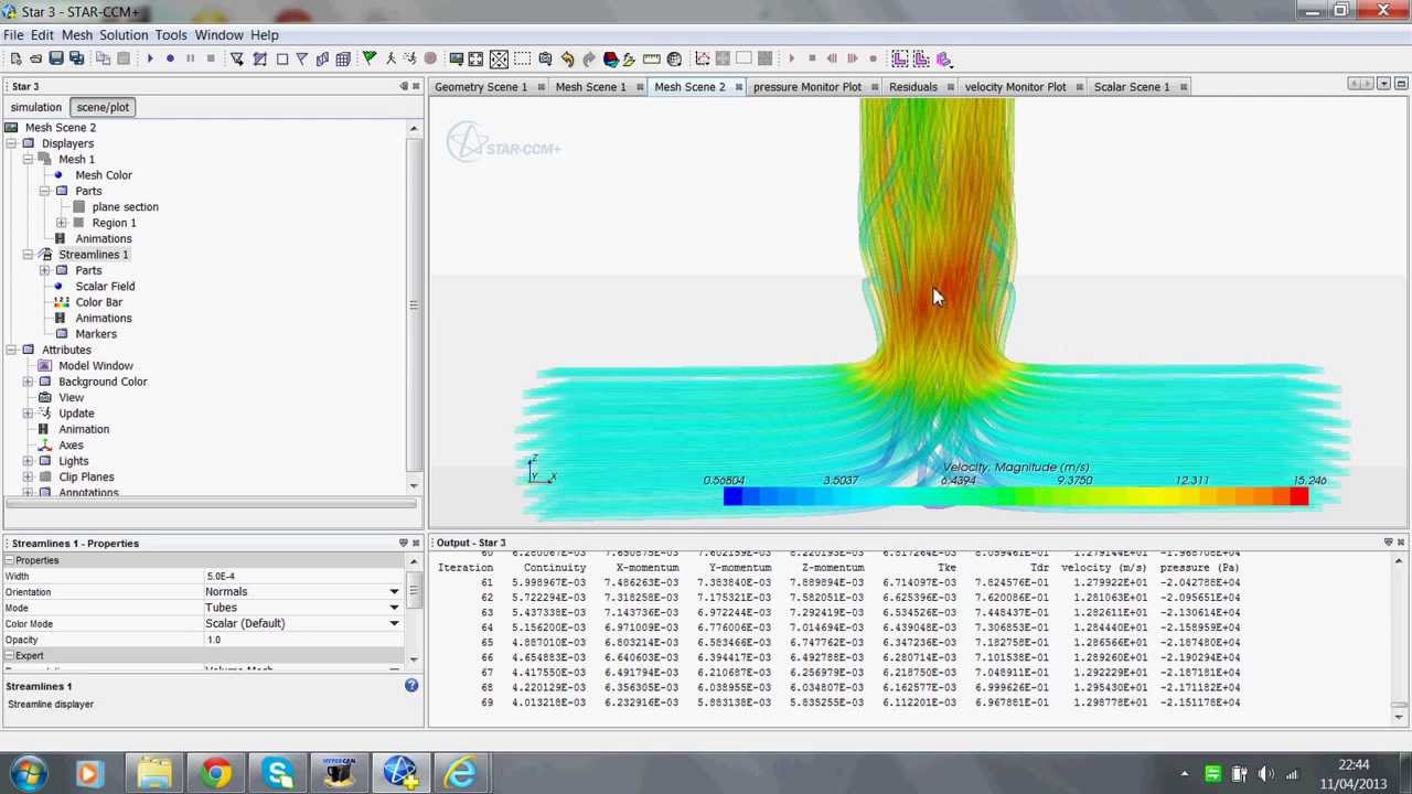 star ccm+ tutorial t-junction pipe