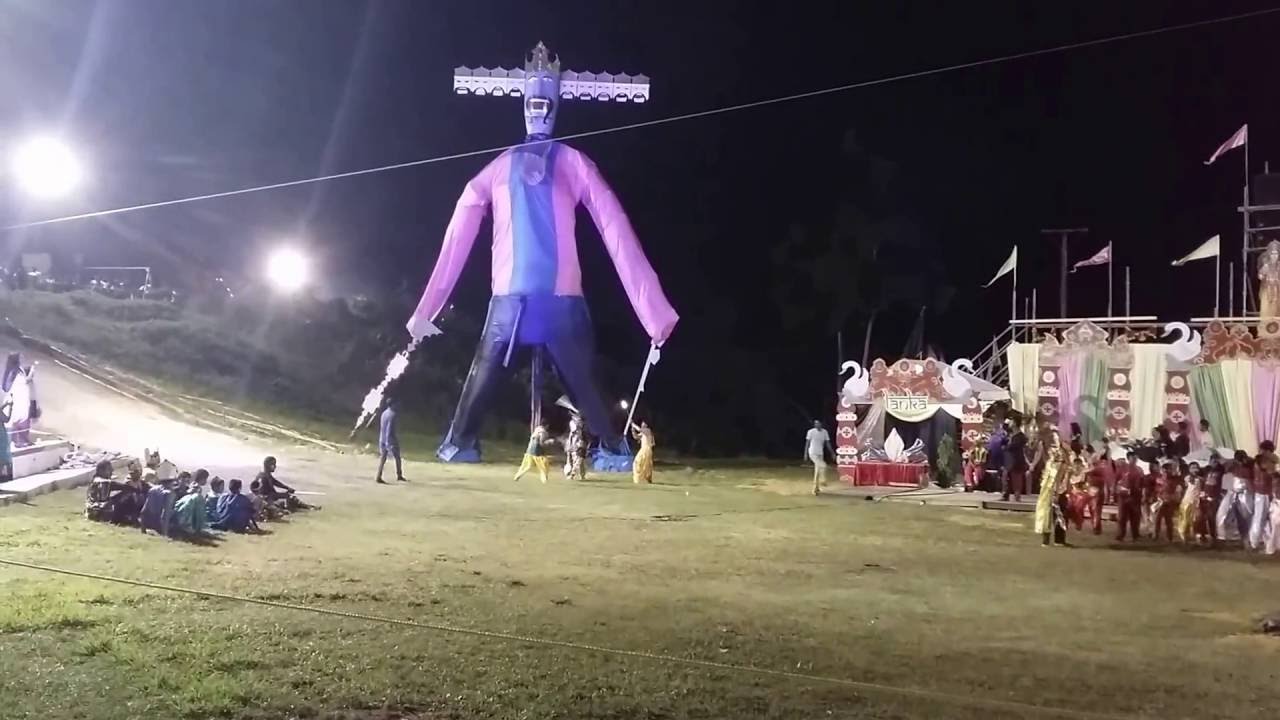 Destroying Ravan - Ramleela at Cedar Hill, Trinidad