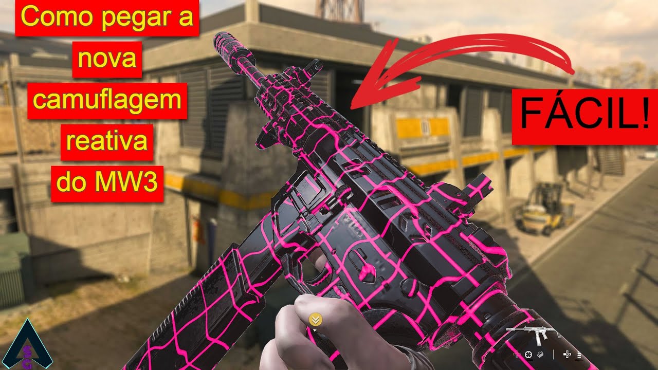 Como pegar a NOVA camuflagem REATIVA do mw3