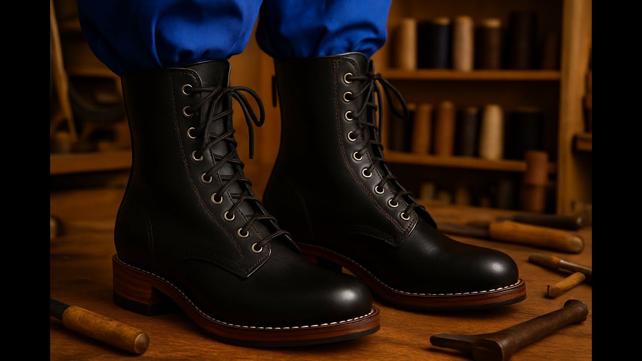 Handmade Leather Ladies&rsquo; Boots | Step-by-Step Ankle Boot Making Process
