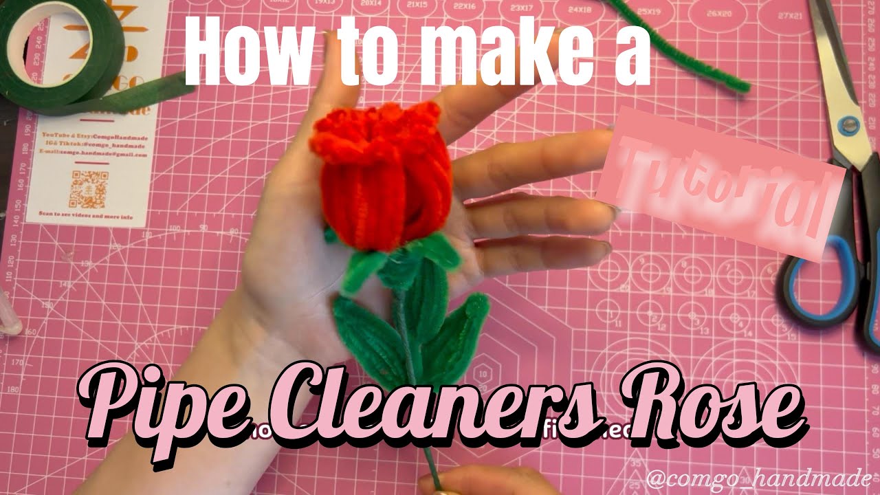 8. How to make a Pipe Cleaner Rose Bouquet🌹 (Chenille stems flower tutorials)