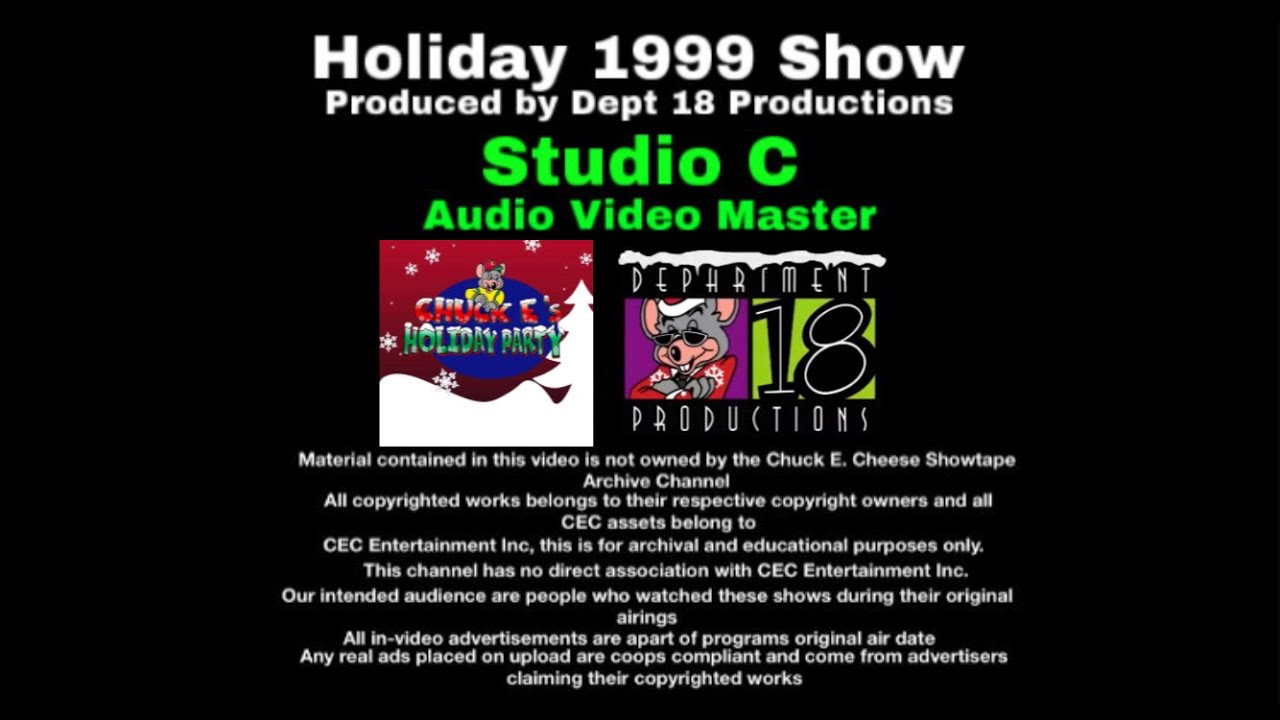 Chuck E. Cheese Holiday Party 1999/2001 (Studio C)