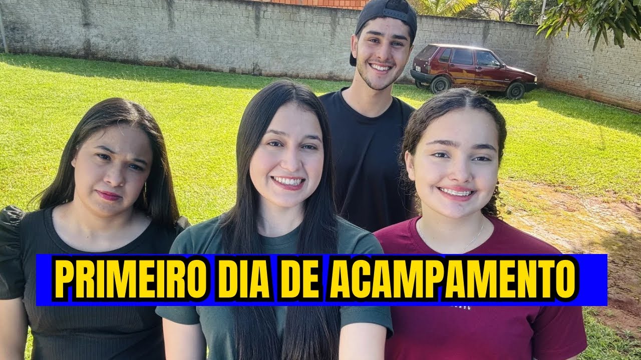PRIMEIRO DIA NO ACAMPAMENTO DE JOVENS E JÁ COMEÇOU ASSIM 