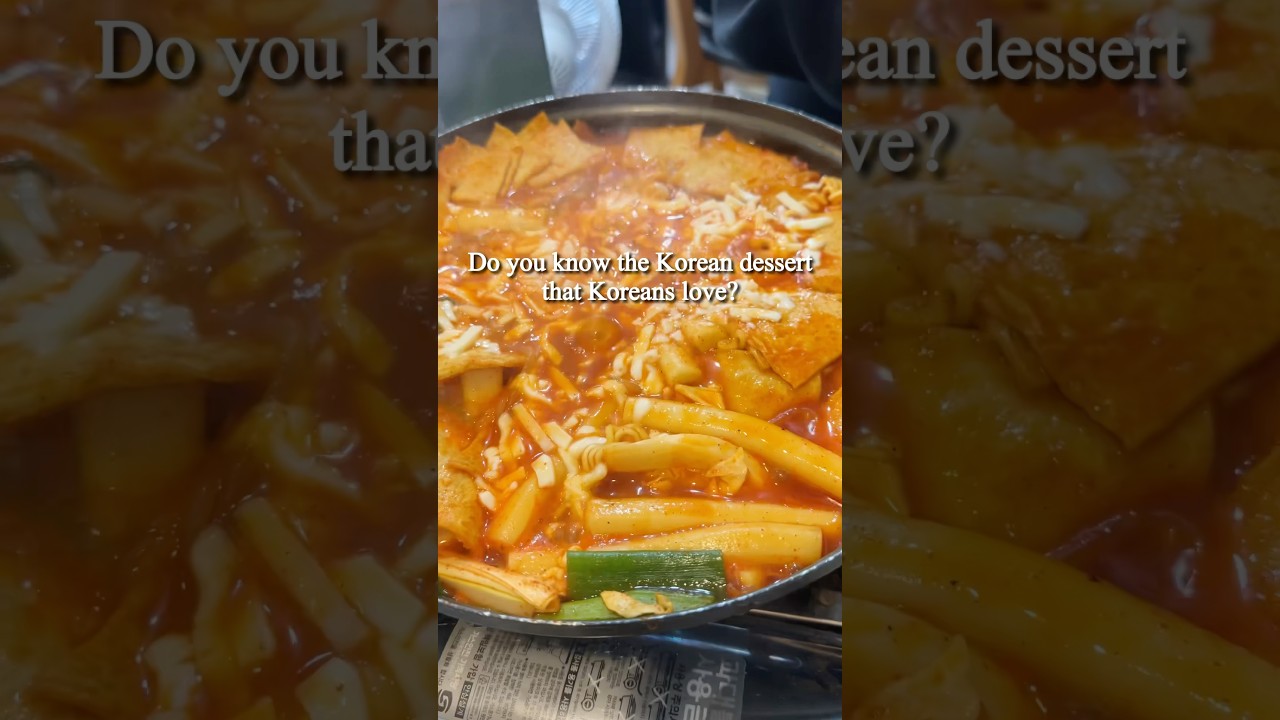 Do you know the Korean dessert that Koreans love? Tteokbokki&Fried Rice(bokkeumbap)