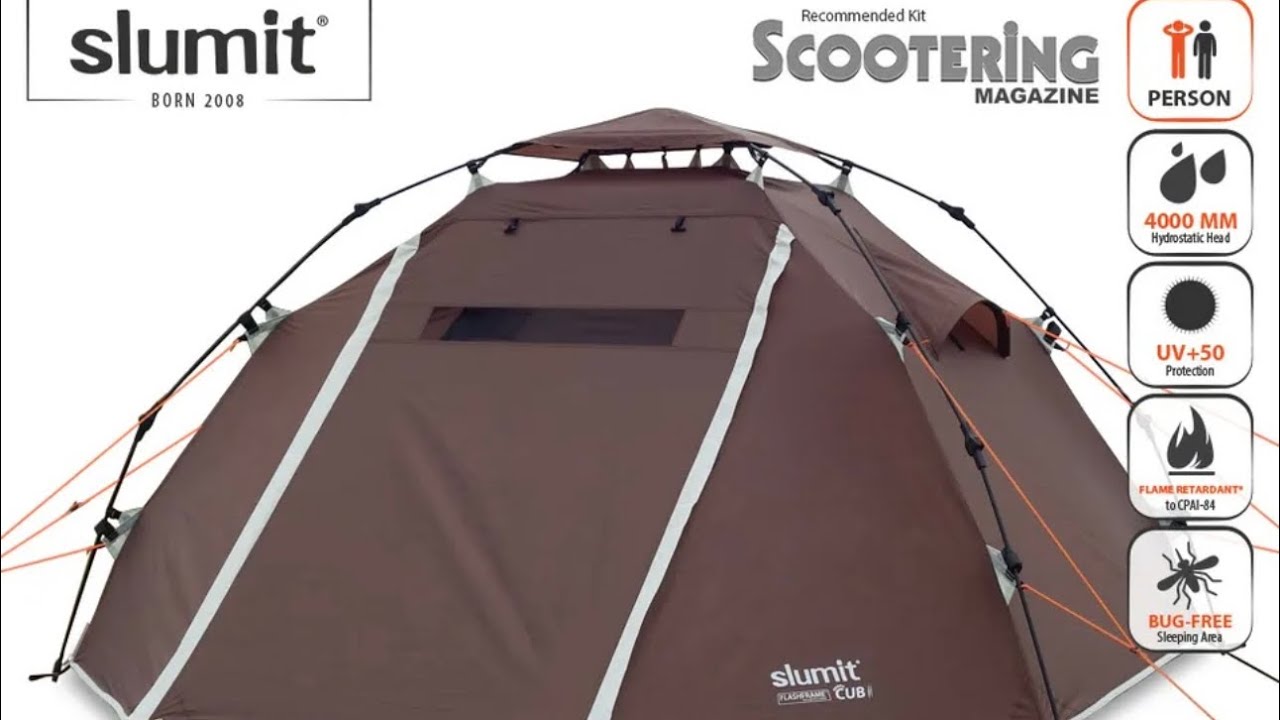Motorcycle Adventure Tent. My motorcycling go to travel tent. The Slumit Cub 2.