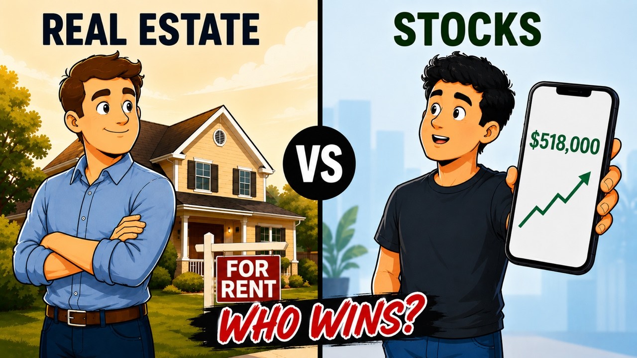 Real Estate vs Stocks - Which Makes More Money? (The Real Math)