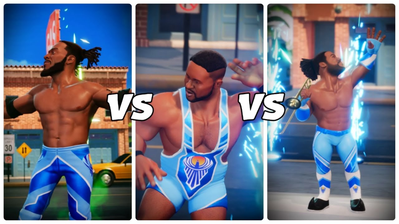 WWE 2K Battlegrounds Triple Threat Match | Kofi Kingston VS Xavier Woods VS Big E