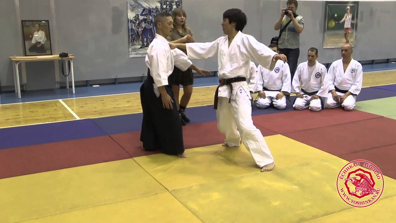 Chino Susumu Sensei (8 dan Yoshinkan Aikido). Novosibirsk 2015.
