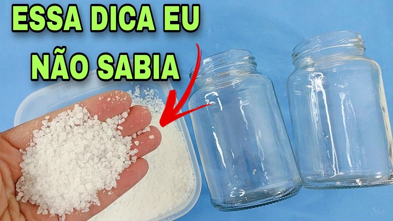 VIDROS + SAL GROSSO O RESULTADO É SURPREENDENTE ❣️