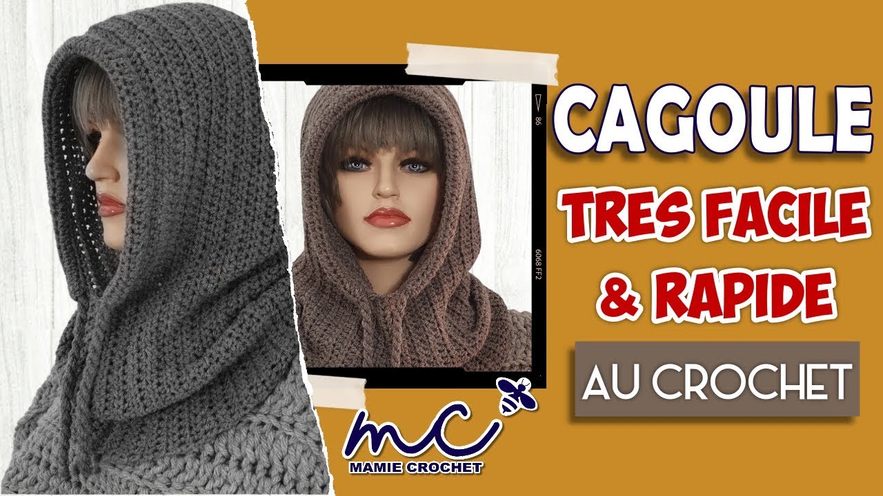 😜 Cagoule /  balaclava toutes tailles facile et rapide au crochet, tuto, pas à pas débutante 🩷🩷