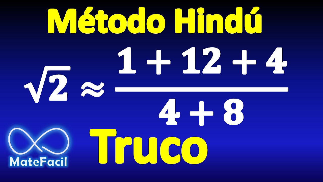 SORPRENDENTE TRUCO PARA RAÍZ CUADRADA!! (Método hindú de Bakhsali) (Ejemplo 1)